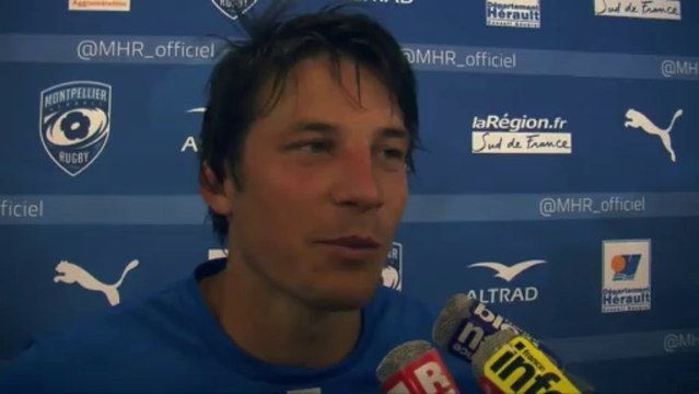 Interviews après Montpellier Hérault Rugby - Toulon : 16/08/2013