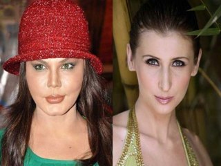 Rakhi Sawant and Claudia enter catfight on the sets of Comedy Circus