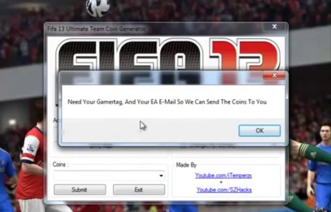 Fifa 13 Ultimate Team - Coin Generator for PS3_XBOX_PC [Working June 2013]