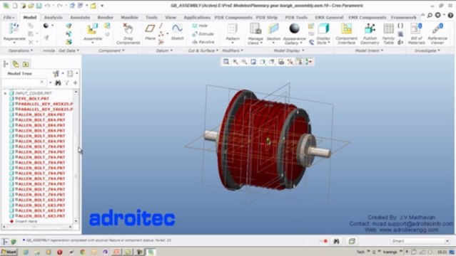 Managing library components in Creo Parametric