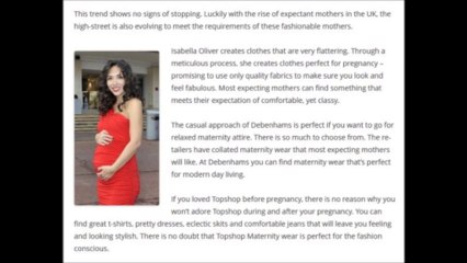 Envy London - Fashionable maternity wear