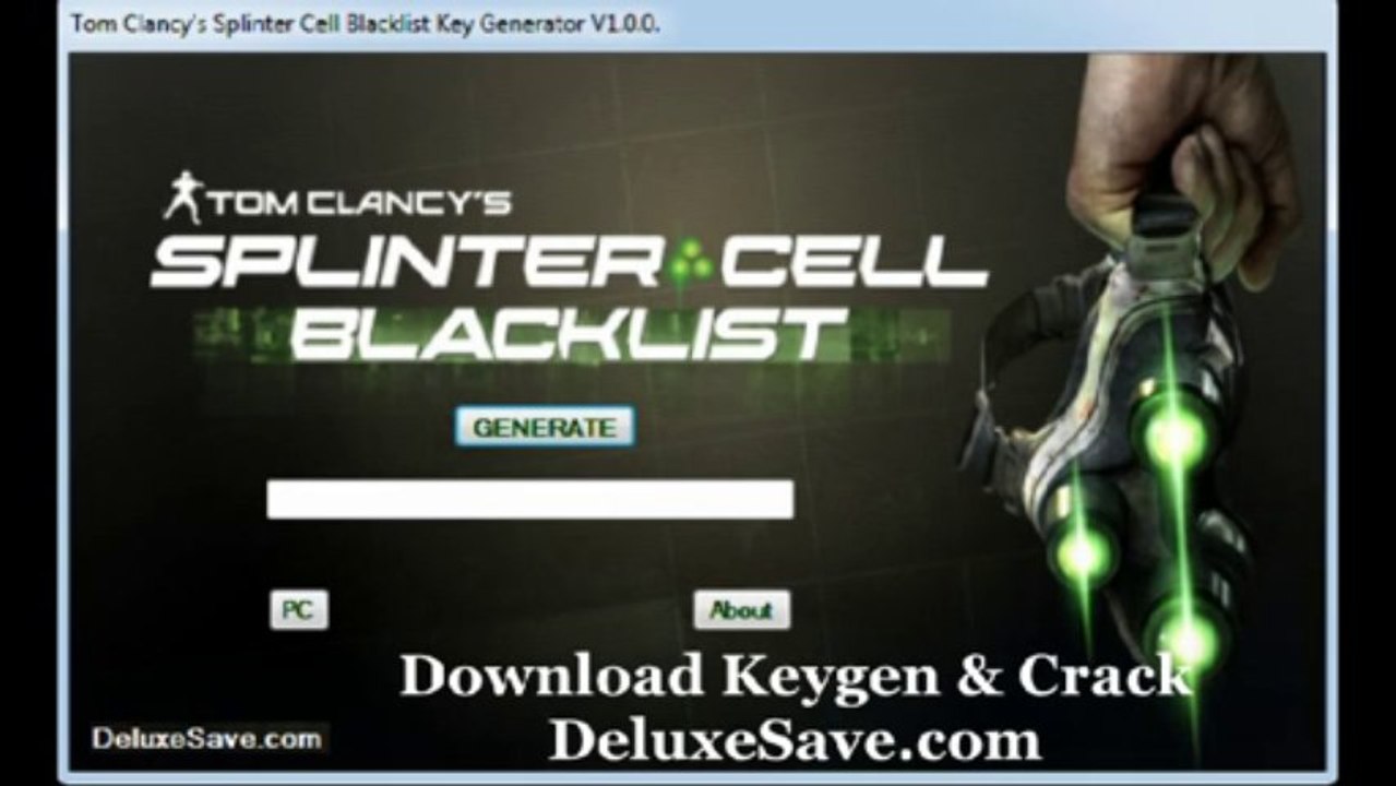 Tom Clancy's Splinter Cell Blacklist Keygen Crack PC