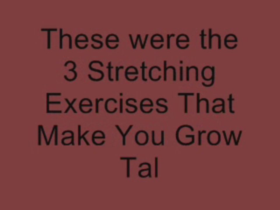 Expand tall these days basic three physical exercises