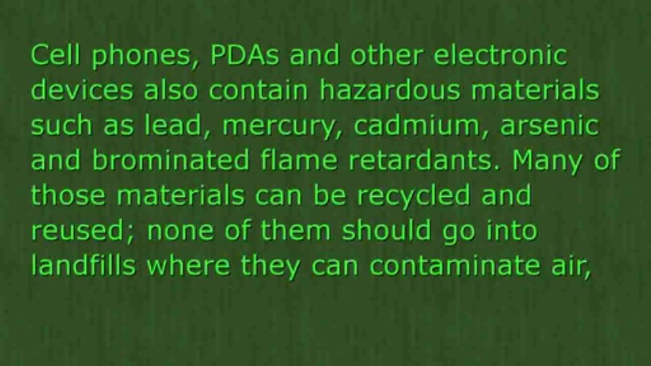 Recycling Cell Phones - Why Recycle Cell Phones?