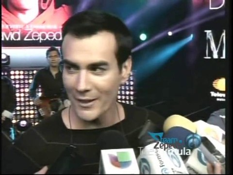David Zepeda @davidzepeda1 en el lanzamiento de su primer disco