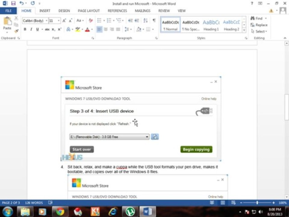 install windows 7&8 using pendrive