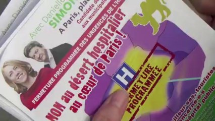 Danielle Simonnet pour le maintien des urgences Hotel Dieu à Paris !