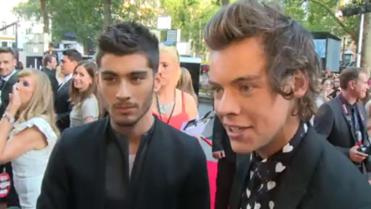 1D world premiere: Harry Styles and Zayn Malik interview