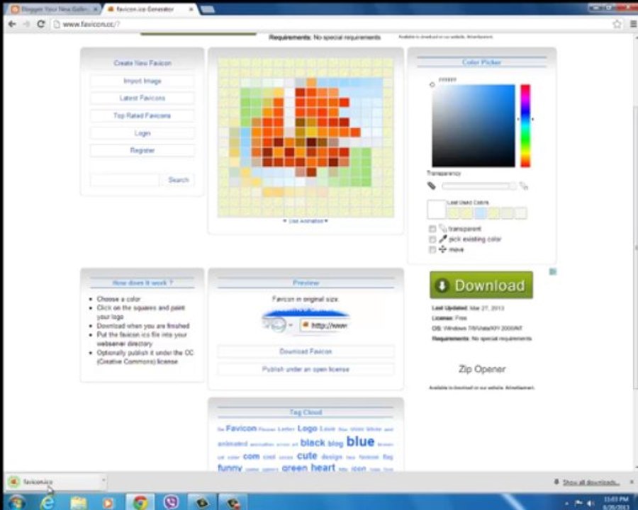 Blogger Tutorial: How to create a favicon and upload it (Part 4) [TechLibo]