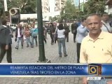 Reabierta estación del metro de Plaza Venezuela tras enfrentamiento