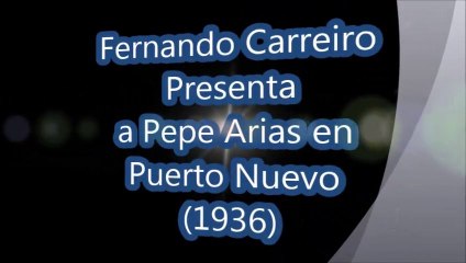 Pepe Arias en el film de 1936 "Puerto Nuevo"