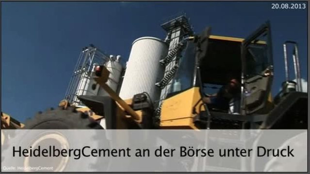 Aktie im Fokus: HeidelbergCement gerät unter Druck an der Börse