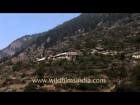 Snow capped mountains and Garhwal villages: Ganges valley winters