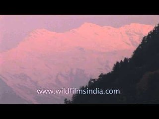 Majestic sunset sights of the Himalayas: View from Gangotri