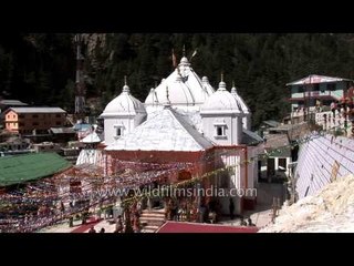 A festive mood at the Gangotri temple complex