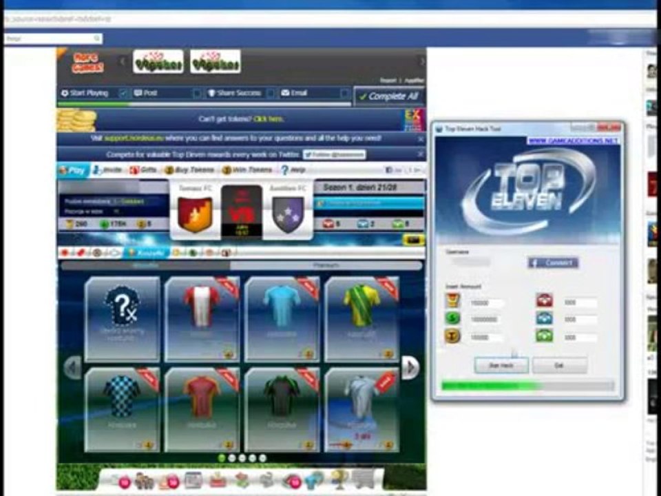Top Eleven Hack Tool Generator + Proof (Updated Cheat) August 2013