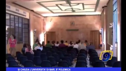 Si chiuda l'Università di Bari, è polemica