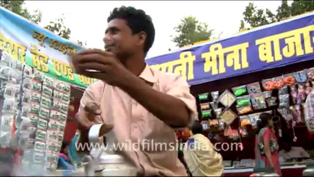 1008.Tea seller in Sonepur Mela, Bihar