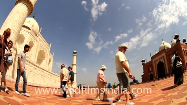 1163.Taj mahal through fish eye lens