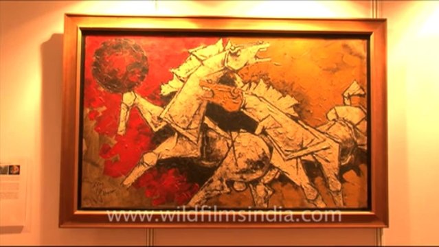 1192.Painting of M F Hussain