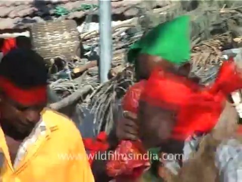 1303.Dancers of Siddi Village, Gujarat