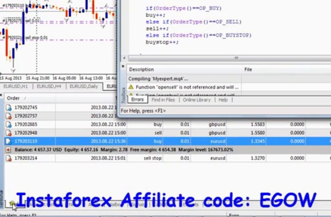 Mql4 Programming tutorial 21 - Order select function