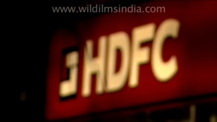 1629.Night shot of Banking & Insurance companies in Gurgaon