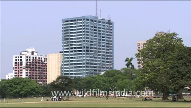 1799.Cricket practice in front of Victoria Memorial