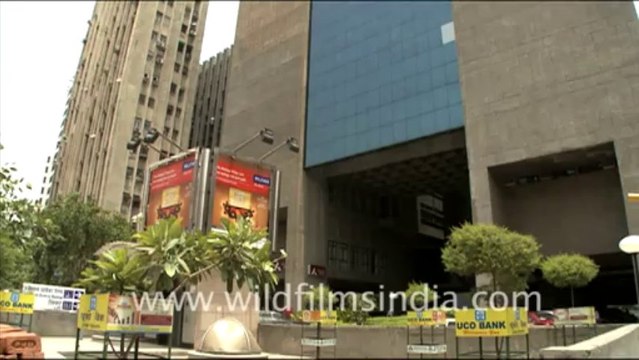 1840.Modern office buildings in New Delhi, India