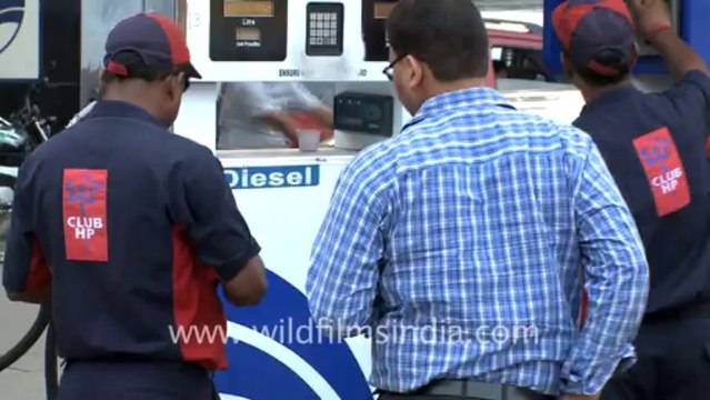 2053.HPCL Petrol Pump dispensing Petrol & Diesel