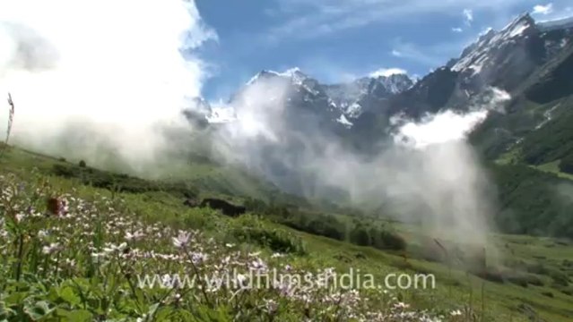 2226.Rataban with clouds, Valley of Flowers