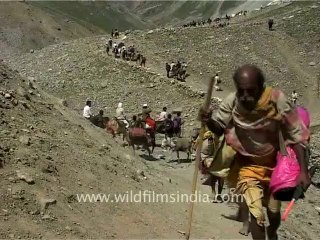 2229.Rest camp for devotees en route Amarnath