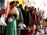 2231.Devotees lining up near Amarnath cave
