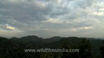 2236.Monsoon clouds in the mountains of Kamakhya