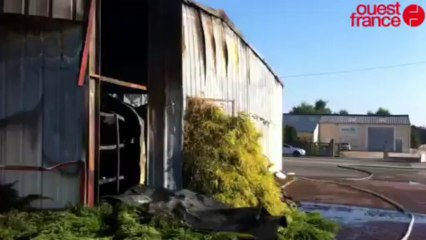 Incendie du Comte de Bellou - L'entreprise entièrement détruite