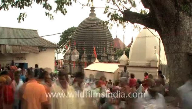 2312.Kamakhya temple racing by in quick motion