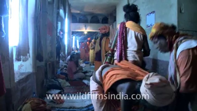 2330.Sadhu baba resting at Kamakhya temple