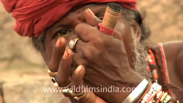 2332.Baba smoking a chillum