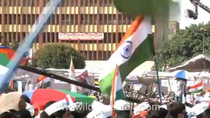 2642.Anna Hazare's support at Ramlila maidan