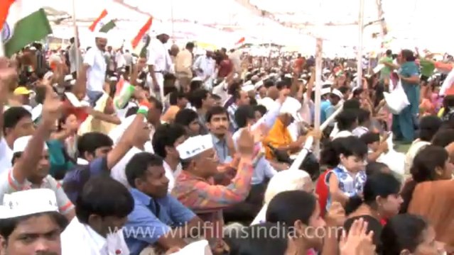 2687.I am Anna. Anna Hazare fight, Ramleela Maidan
