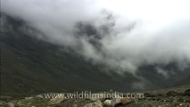 2807.Swirling clouds in a high altitude north Sikkim valley!