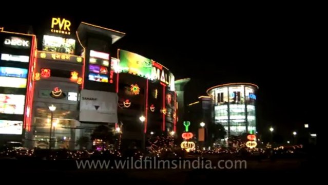 2851.Malls lit up on Diwali