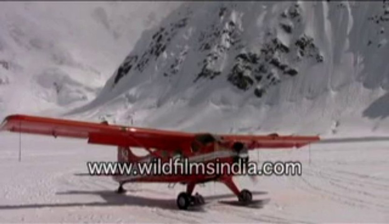 454.Planes landing on snow