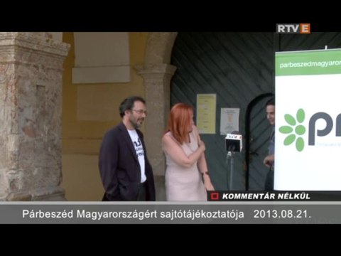 Kommentár Nélkül P.M. Sajtótájékoztató Esztergomban 2013.08.21.