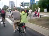 un vélo tandem à Varsovie