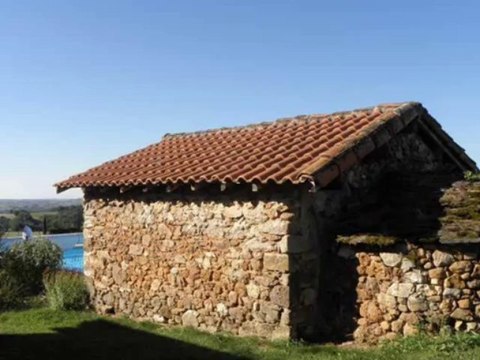 MR2914 Immobilier Tarn et Garonne. Fermette en pierre, restaurée, 4 chambres, piscine, terrain arboré 1HA, Secteur Najac, Laguépie Cordes/ciel
