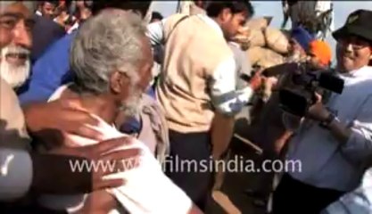 738.Sand bag unloading competition!