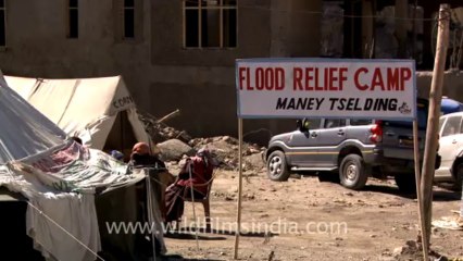 907.Relief tents at Choglamsar, Ladakh