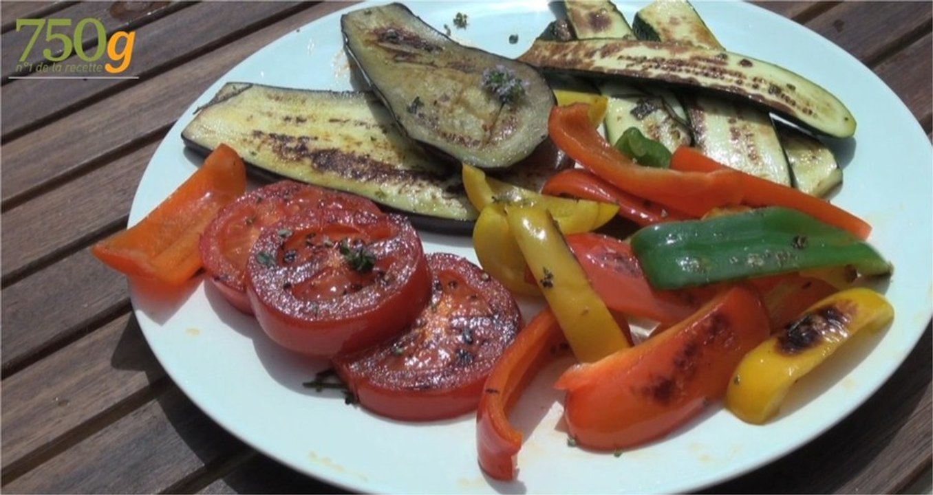 Recette de Légumes grillés à la plancha - 750 Grammes