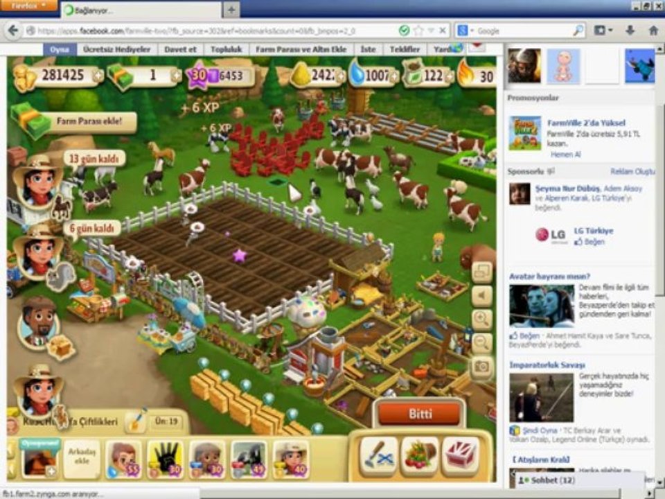 FarmVille2 Hızlı Büyüme Paketi Hilesi